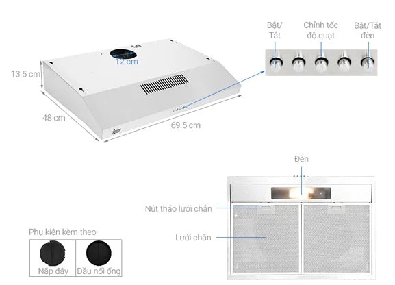 Máy Hút Mùi Teka CLA 72K00S (MT) 113150000 Cổ Điển