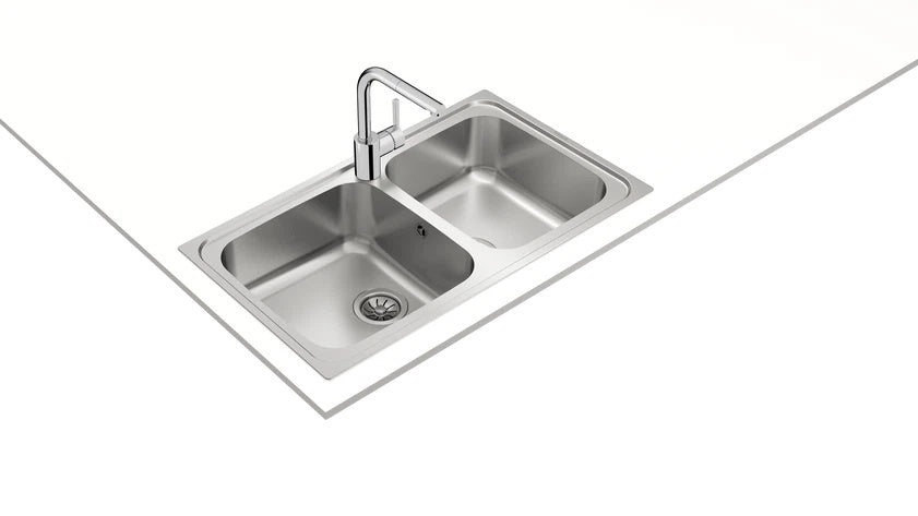 Chậu Thép Rửa Chén Teka Classic 2B 86 10119021 2 Hộc Lắp Nổi