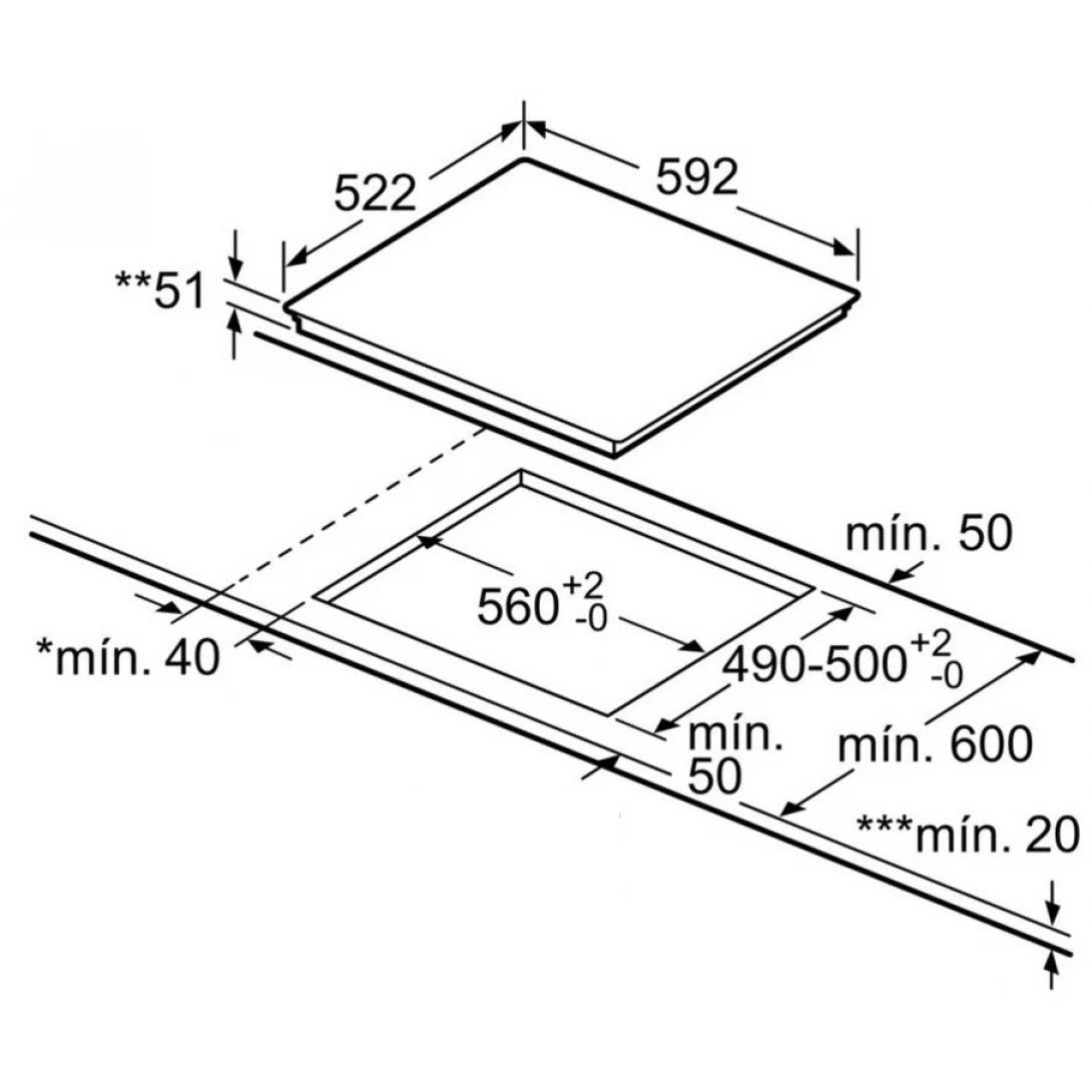 Bếp Từ Bosch PUC631BB2E 3 Vùng Nấu Từ Serie 4 - Bếp Việt Pro