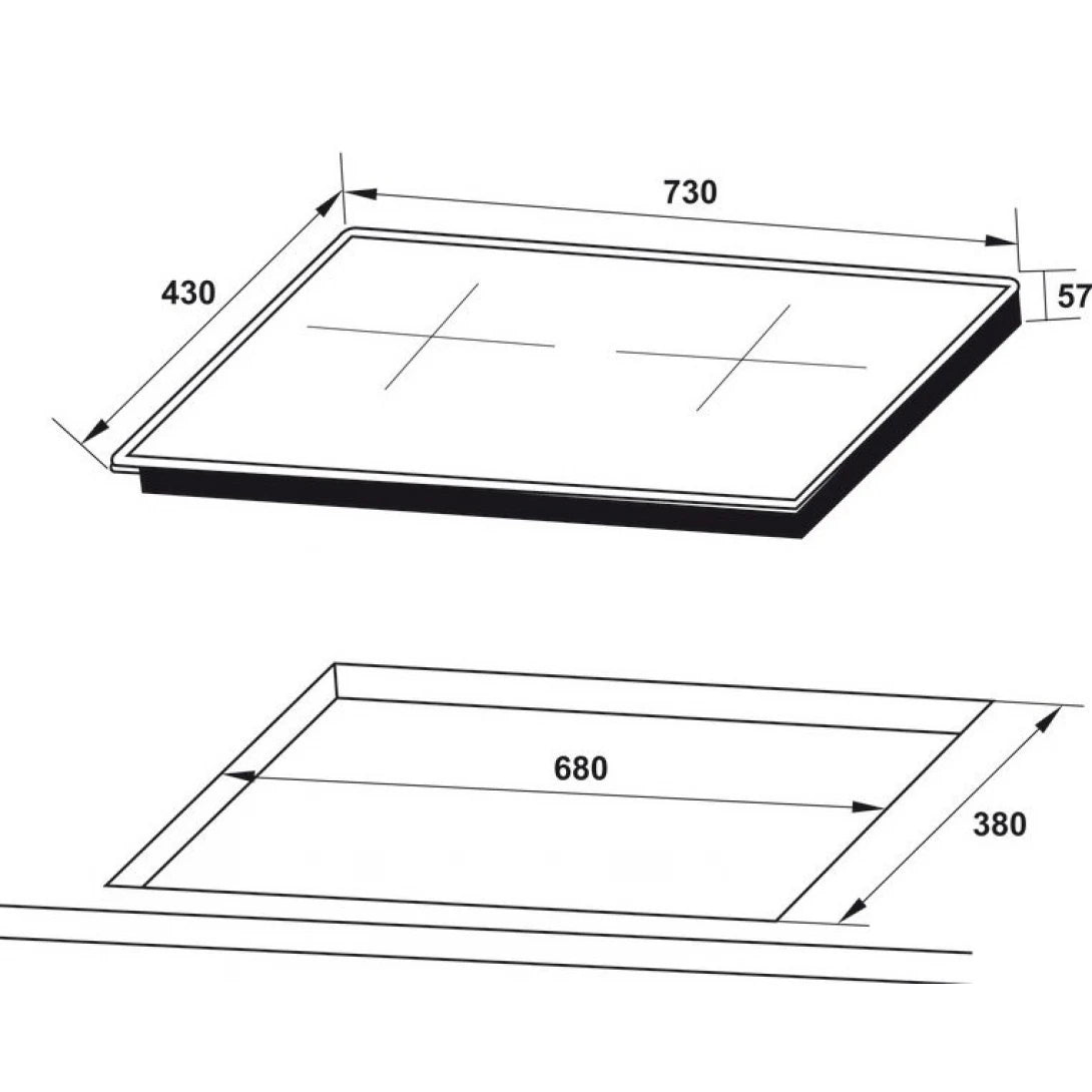 Bếp Từ Hafele HC-I3732A 536.61.736 2 Vùng Nấu