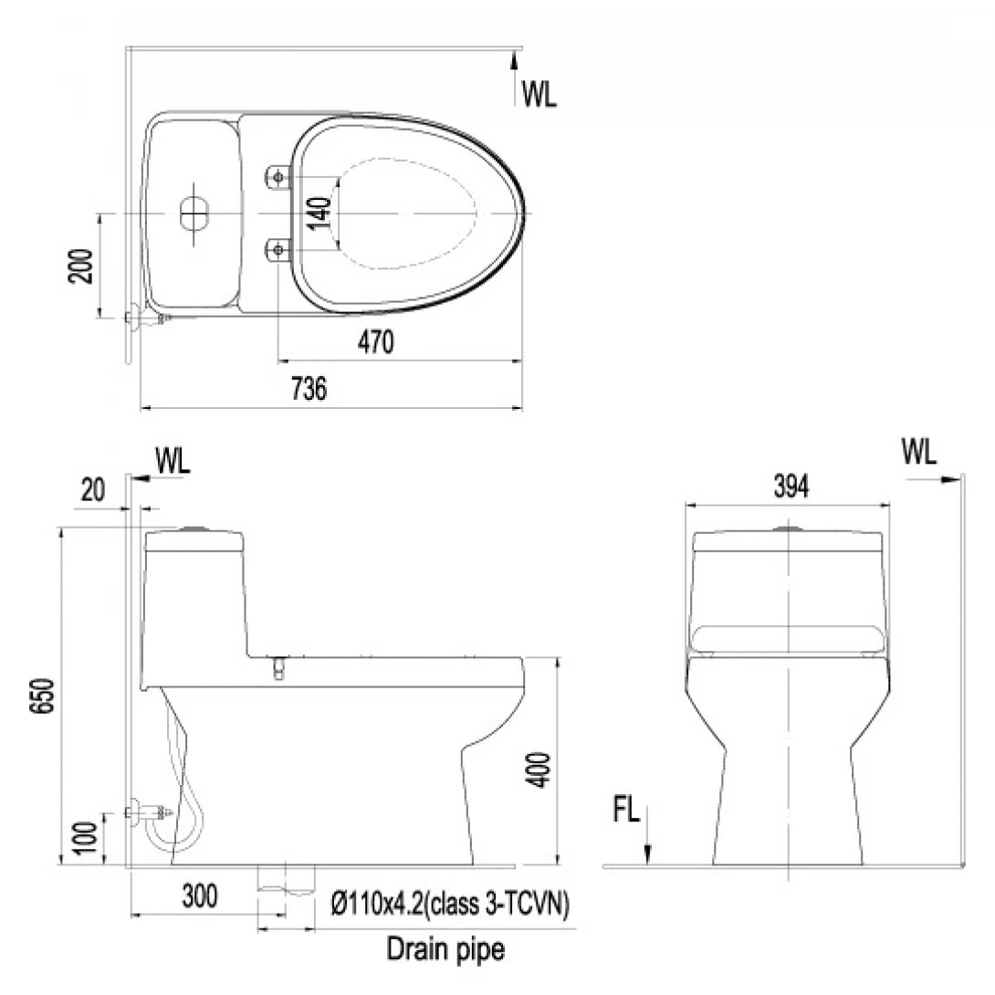 Bồn Cầu Thông Minh INAX AC-939/CW-KA22AVN