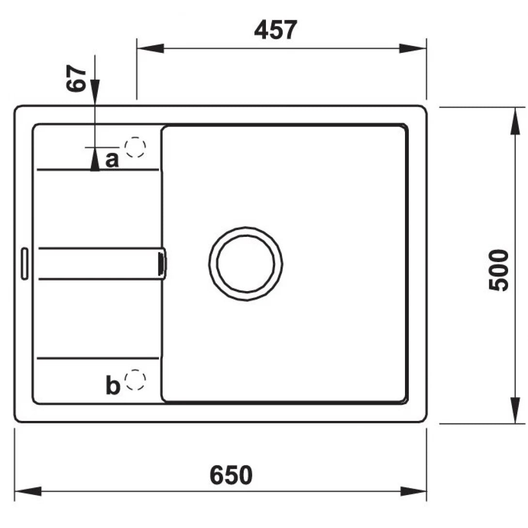 Chậu Bếp Hafele HS20-GED1R60 570.30.340 Một Hộc Inox 304 Màu Đen