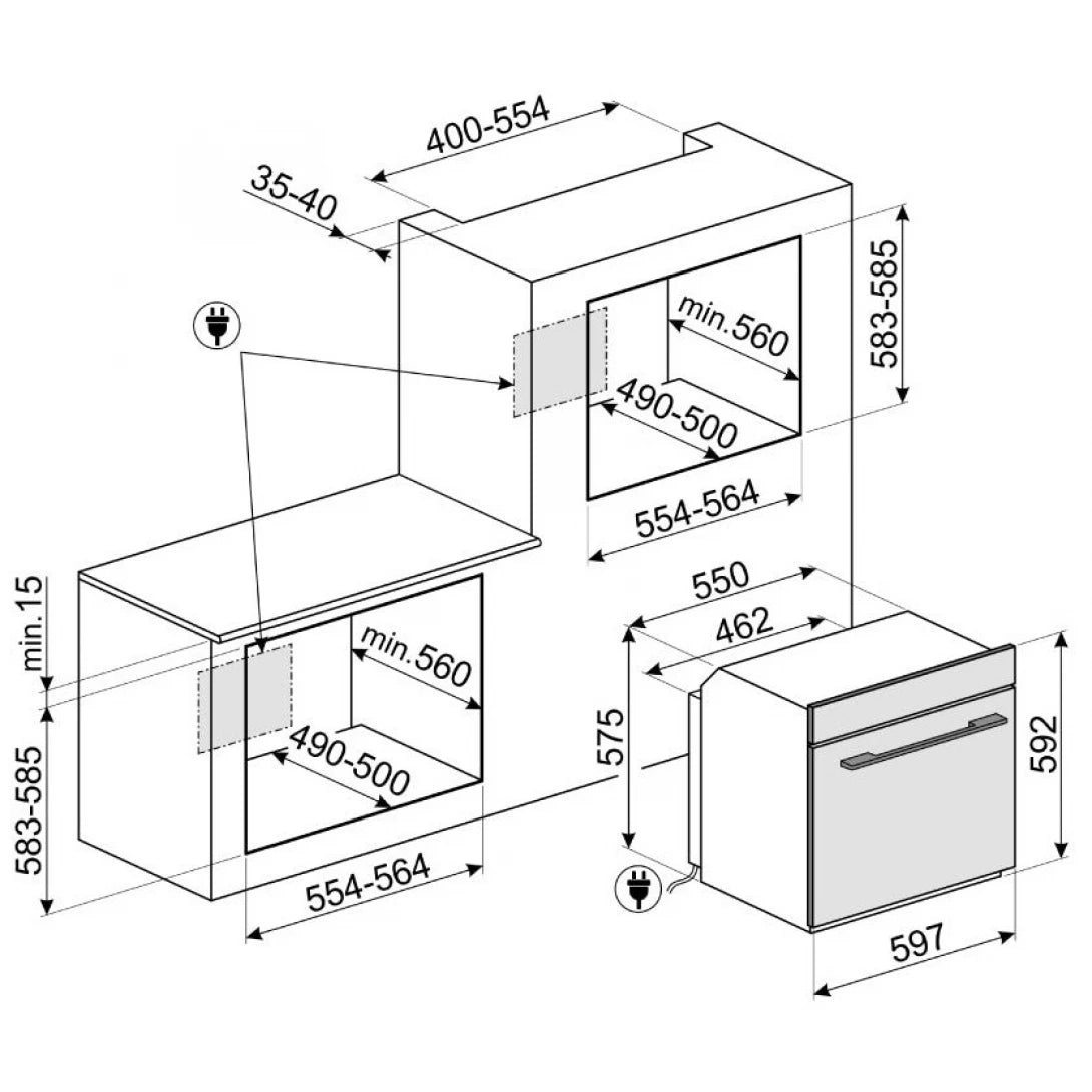 Lò Nướng Hafele SF6101TVN1 536.64.841 Lắp Âm 79L