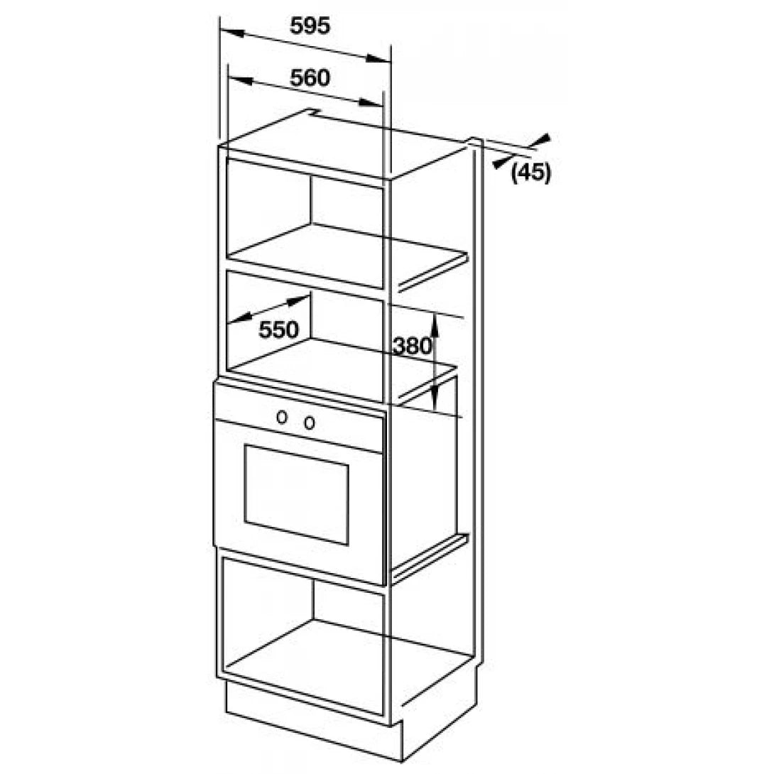 Lò Vi Sóng Kết Hợp Nướng Hafele HM-B38C 538.01.111 Lắp Âm