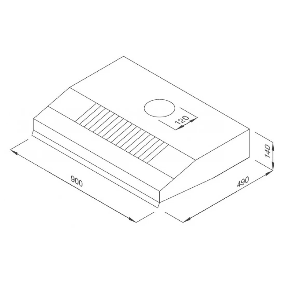 Máy Hút Khói Khử Mùi Malloca H342.9 Cổ Điển