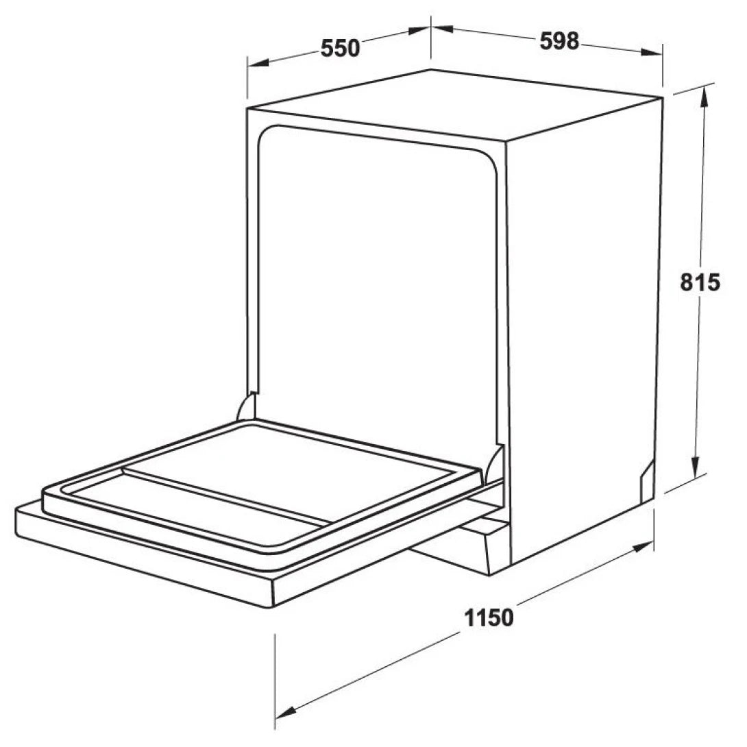 Máy Rửa Chén Hafele HDW-FI60AB 538.21.330 Âm Tủ