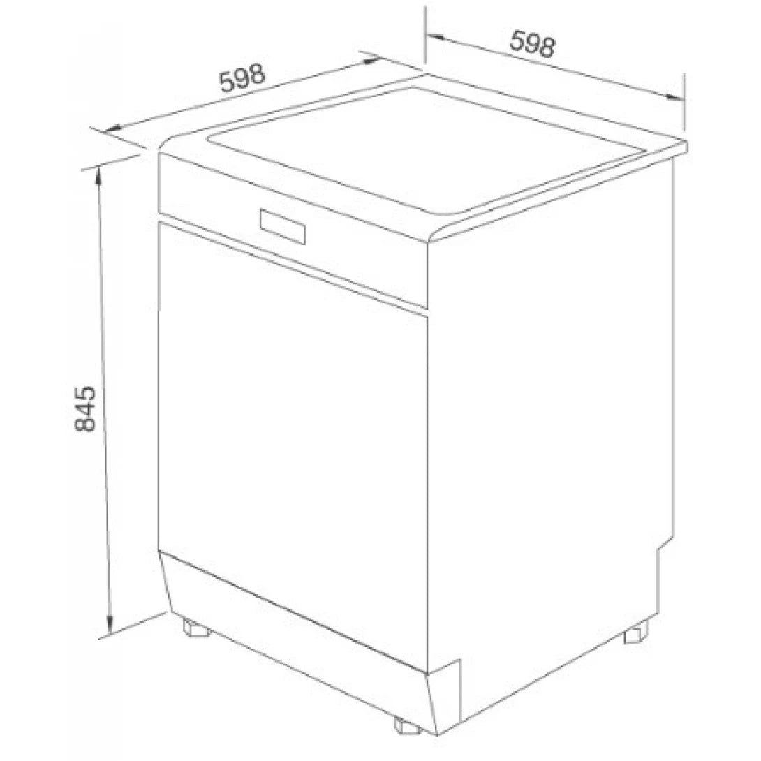 Máy rửa chén Malloca MDW14-S10TFT Độc Lập - Âm Tủ