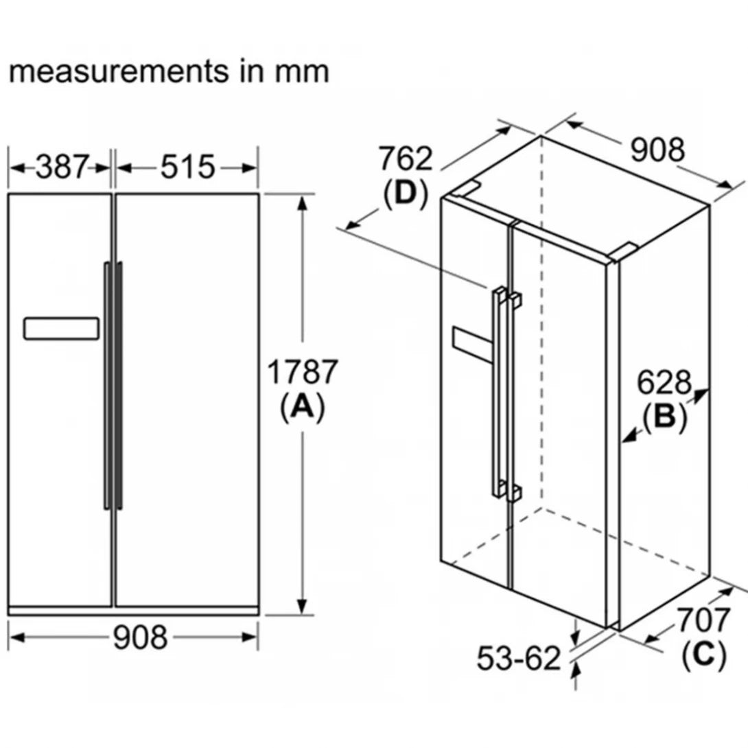 Tủ Lạnh Bosch KAN93VIFPG 2 Cánh Side By Side - Bếp Việt Pro