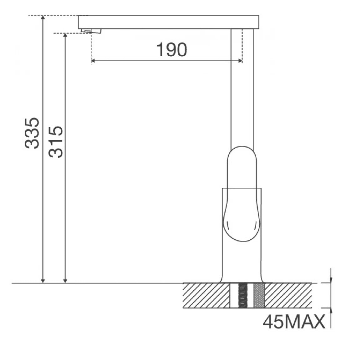 Vòi Bếp Inox Malloca K129T Nóng Lạnh