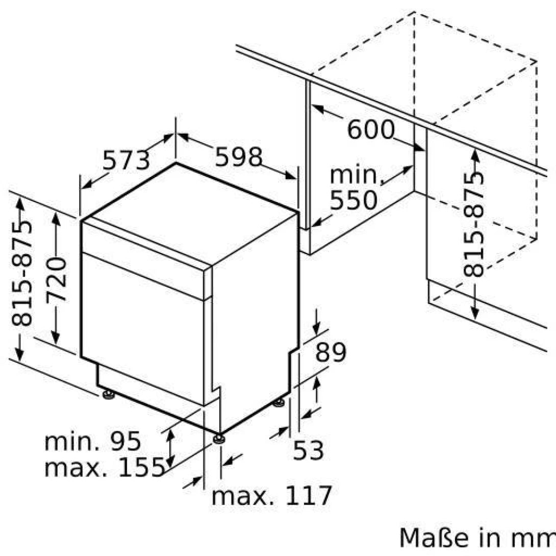 Máy Rửa Chén Bosch HMH.SMU6ECS57E Bán Âm Serie 6