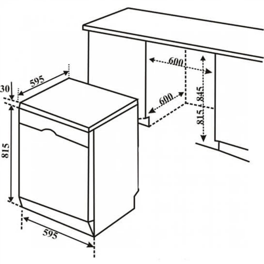 Máy Rửa Chén Bosch SMS4EVI14E Độc Lập Serie 4